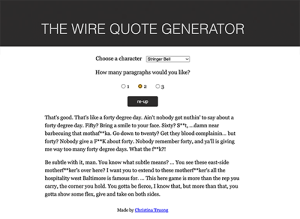CodeIpsum: Quote Generator
